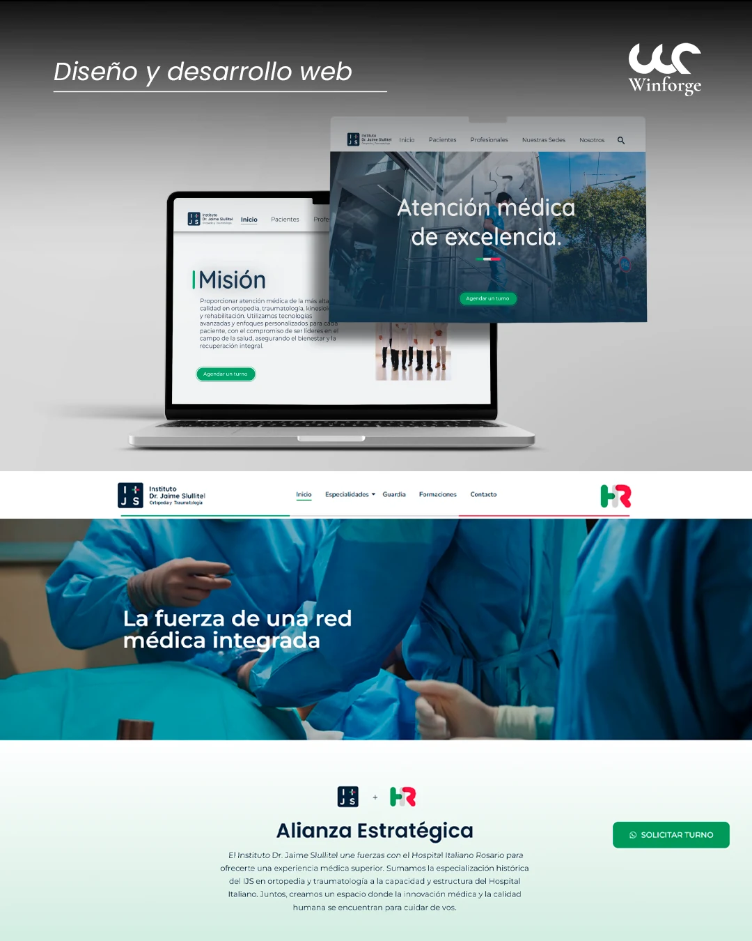 Diseño y desarrollo web de Instituto Dr. Jaime Slullitel